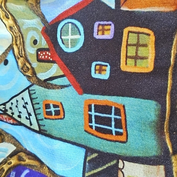 Simple Art By DOLCEZZA. Tunic Mini Dress. Size Small. Long Sleeve Cowl Neck. - Picture 9 of 9